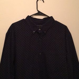 Banana Republic Navy Blue Casual Dress Shirt